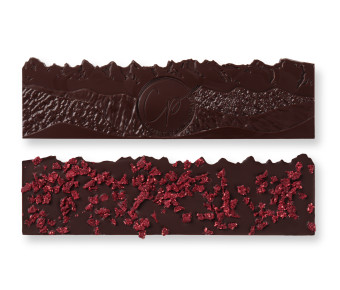 Tablette Chocolat Noir et éclats de Framboises